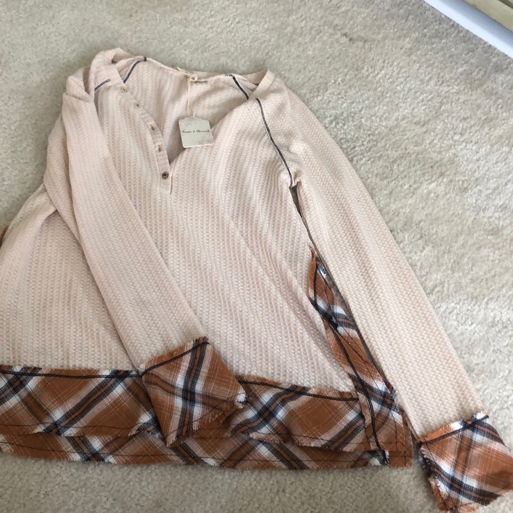 Button up long sleeve top